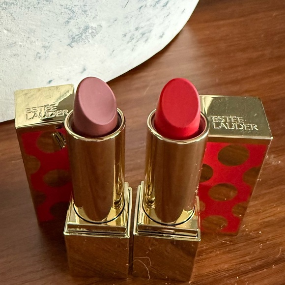 Estee Lauder Other - Estee Lauder Lipstick Duo - Bold Red and Soft Mauve
